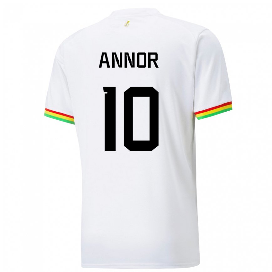 Niño Camiseta Ghana Emmanuel Annor #10 Blanco 1ª Equipación 22-24 México