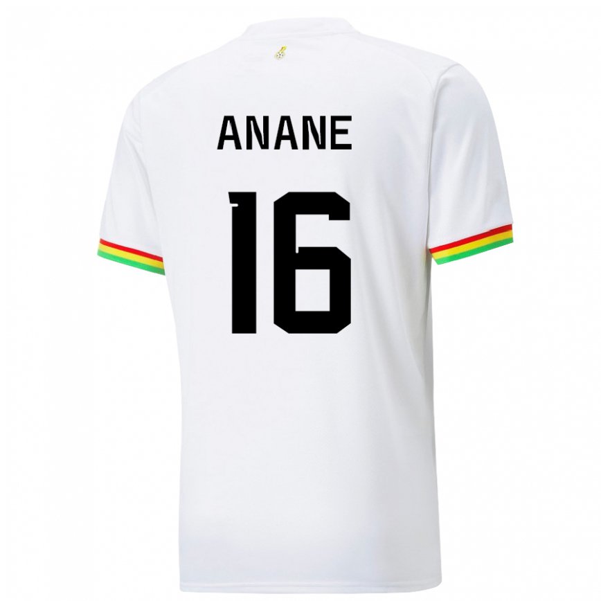 Niño Camiseta Ghana Vincent Anane #16 Blanco 1ª Equipación 22-24 México