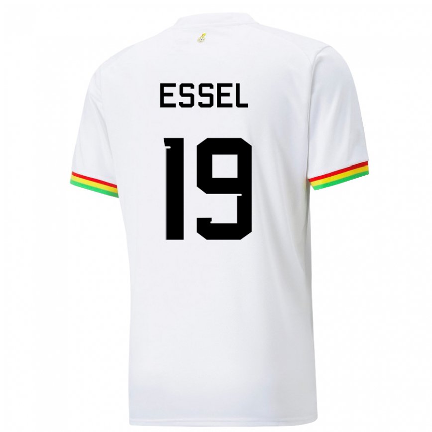 Niño Camiseta Ghana Aaron Essel #19 Blanco 1ª Equipación 22-24 México