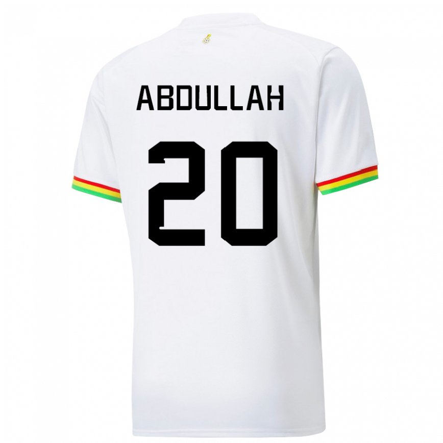 Niño Camiseta Ghana Razak Abdullah #20 Blanco 1ª Equipación 22-24 México