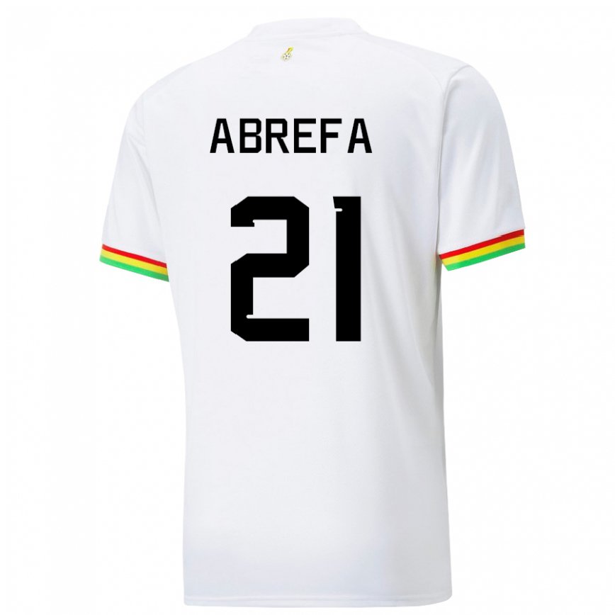 Niño Camiseta Ghana Kelvin Abrefa #21 Blanco 1ª Equipación 22-24 México