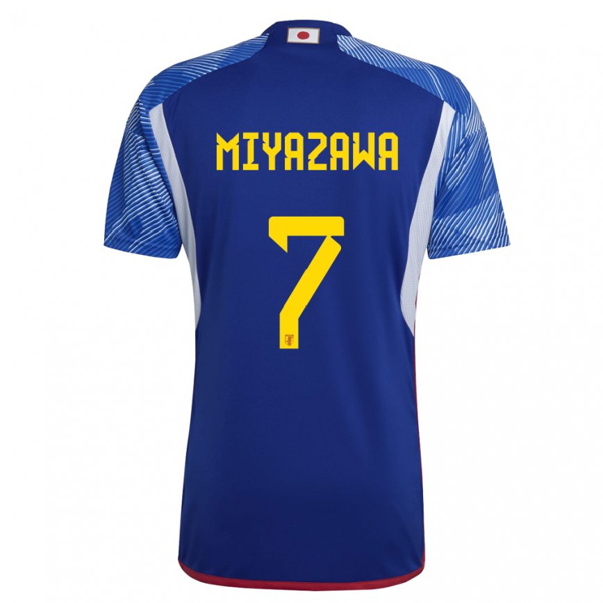 Niño Camiseta Japón Hinata Miyazawa #7 Azul Real 1ª Equipación 22-24 México