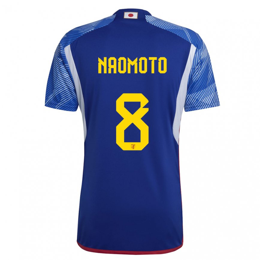 Niño Camiseta Japón Hikaru Naomoto #8 Azul Real 1ª Equipación 22-24 México