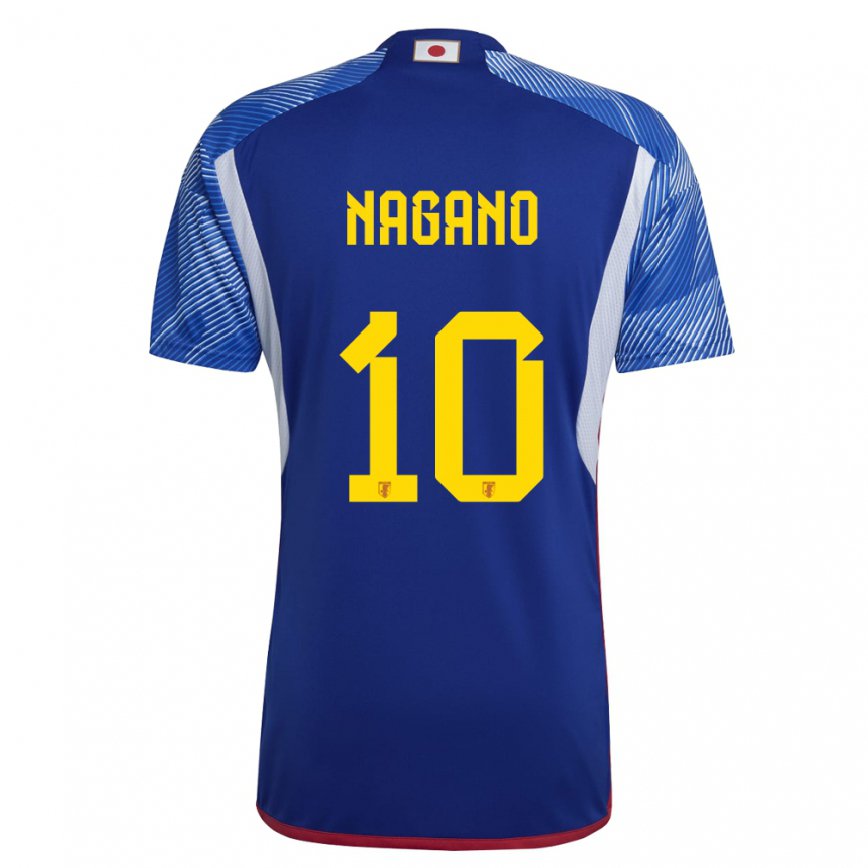 Niño Camiseta Japón Fuka Nagano #10 Azul Real 1ª Equipación 22-24 México