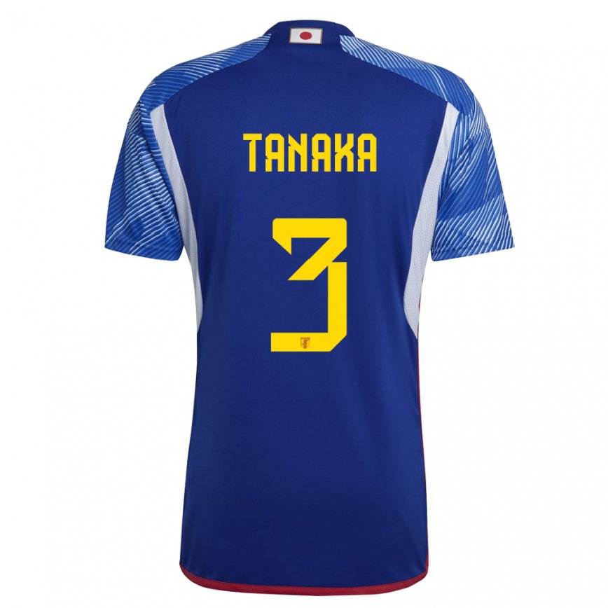 Niño Camiseta Japón Hayato Tanaka #3 Azul Real 1ª Equipación 22-24 México