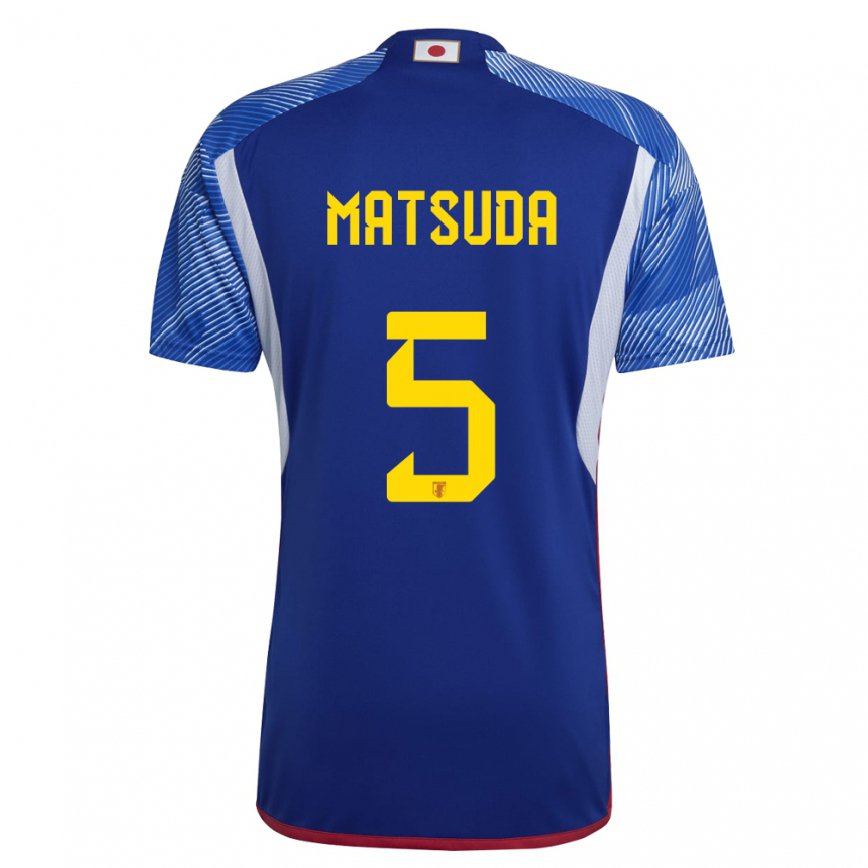 Niño Camiseta Japón Hayate Matsuda #5 Azul Real 1ª Equipación 22-24 México