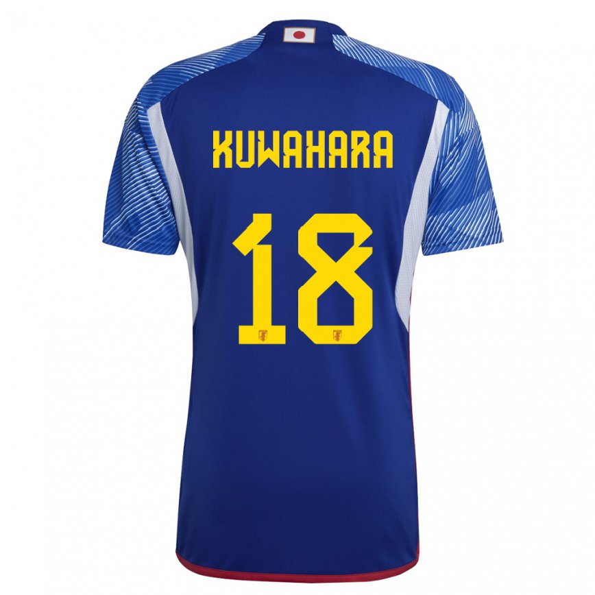 Niño Camiseta Japón Rikuto Kuwahara #18 Azul Real 1ª Equipación 22-24 México