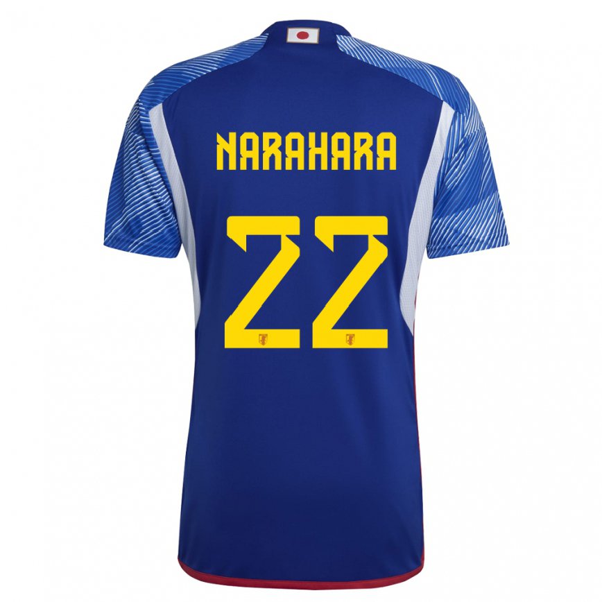 Niño Camiseta Japón Yoshiki Narahara #22 Azul Real 1ª Equipación 22-24 México