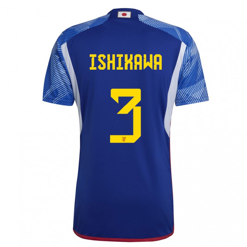 Niño Camiseta Japón Seita Ishikawa #3 Azul Real 1ª Equipación 22-24 México