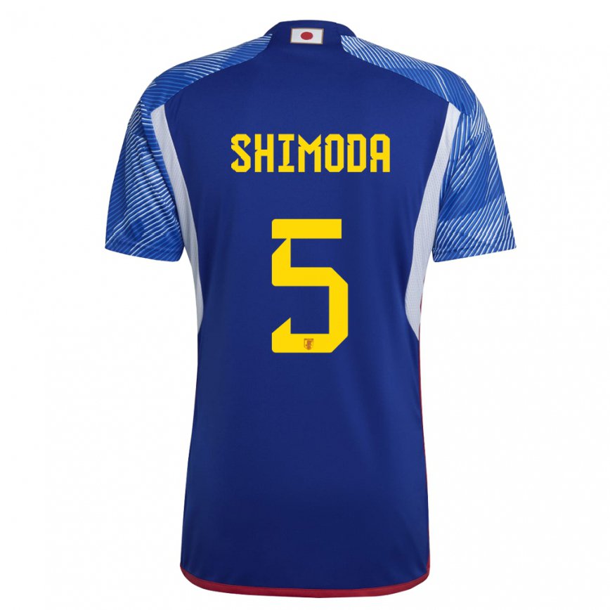 Niño Camiseta Japón Yoshihiro Shimoda #5 Azul Real 1ª Equipación 22-24 México