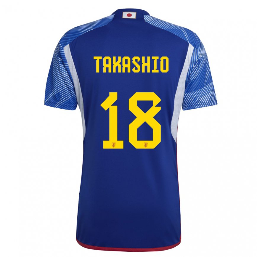 Niño Camiseta Japón Hayase Takashio #18 Azul Real 1ª Equipación 22-24 México