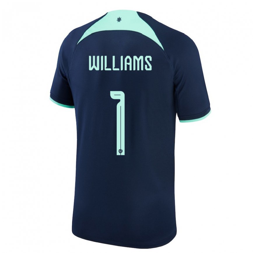 Niño Camiseta Australia Lydia Williams #1 Azul Oscuro 2ª Equipación 22-24 México