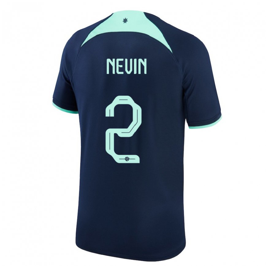 Niño Camiseta Australia Courtney Nevin #2 Azul Oscuro 2ª Equipación 22-24 México