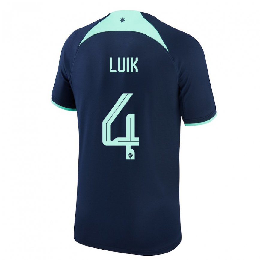 Niño Camiseta Australia Aivi Luik #4 Azul Oscuro 2ª Equipación 22-24 México