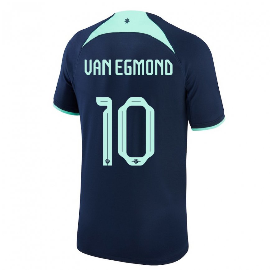 Niño Camiseta Australia Emily Van Egmond #10 Azul Oscuro 2ª Equipación 22-24 México