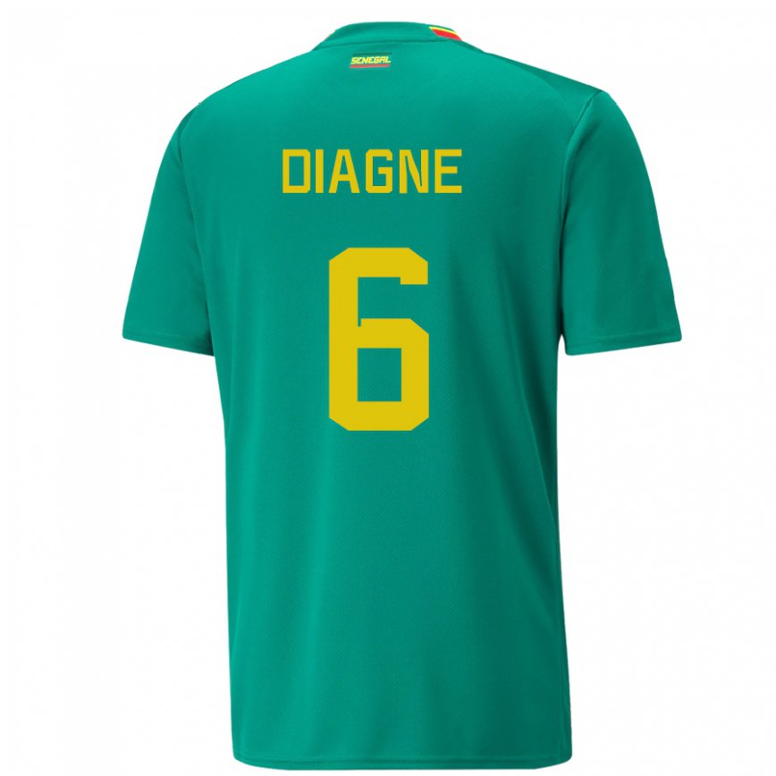 Niño Camiseta Senegal Edmee Diagne #6 Verde 2ª Equipación 22-24 México