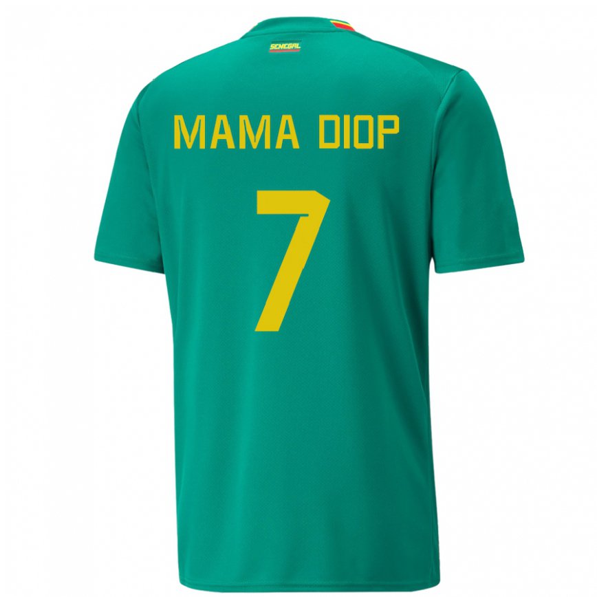 Niño Camiseta Senegal Mama Diop #7 Verde 2ª Equipación 22-24 México