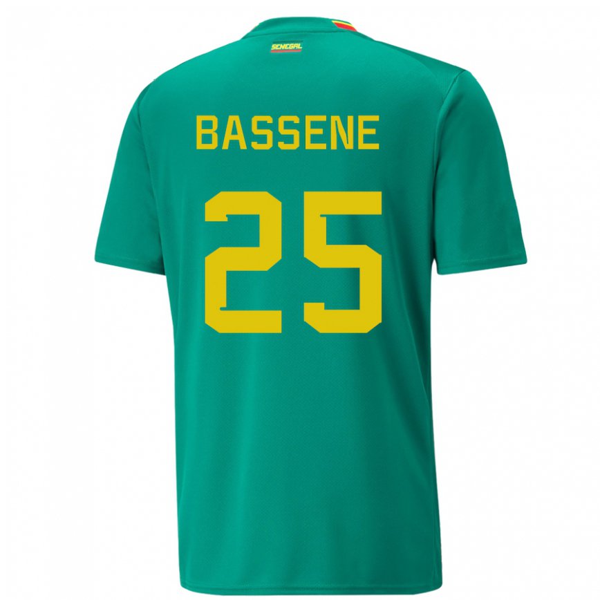 Niño Camiseta Senegal Pascaline Bassene #25 Verde 2ª Equipación 22-24 México