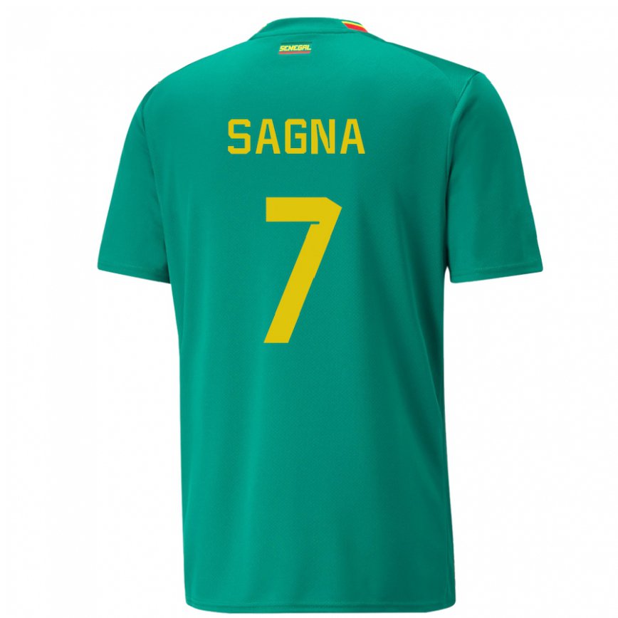 Niño Camiseta Senegal Amadou Sagna #7 Verde 2ª Equipación 22-24 México