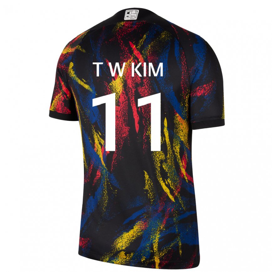 Niño Camiseta Corea Del Sur Kim Tae Wook #11 Multicolor 2ª Equipación 22-24 México