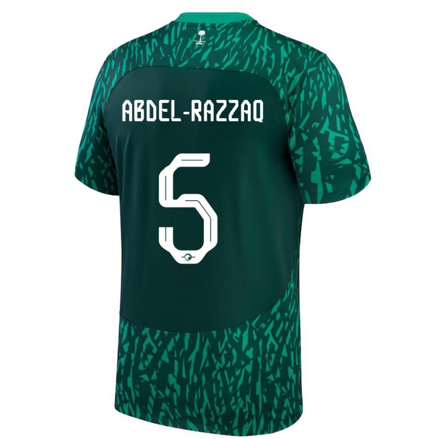 Niño Camiseta Arabia Saudita Lana Abdel Razzaq #5 Verde Oscuro 2ª Equipación 22-24 México