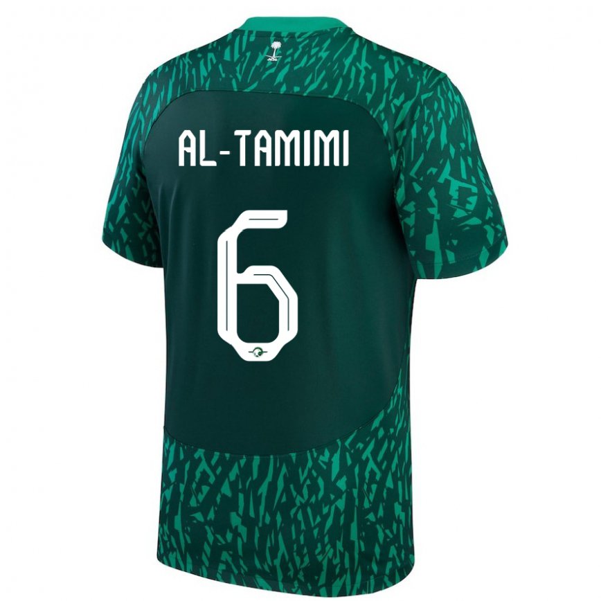 Niño Camiseta Arabia Saudita Maryam Al Tamimi #6 Verde Oscuro 2ª Equipación 22-24 México