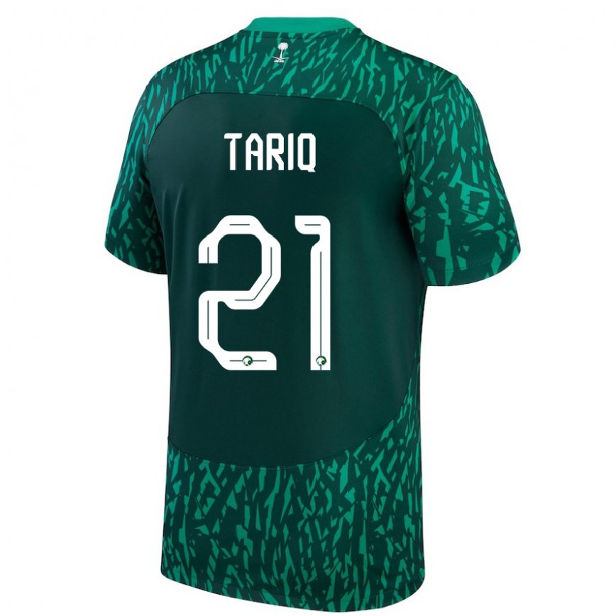 Niño Camiseta Arabia Saudita Juri Tariq #21 Verde Oscuro 2ª Equipación 22-24 México