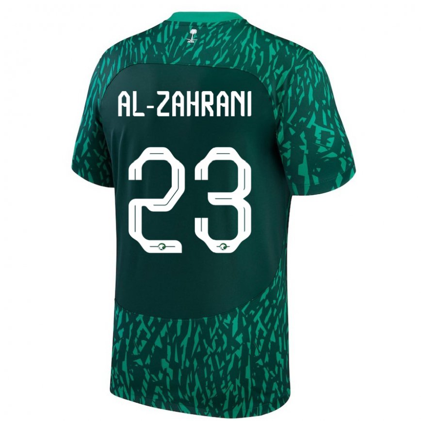 Niño Camiseta Arabia Saudita Tahani Al Zahrani #23 Verde Oscuro 2ª Equipación 22-24 México