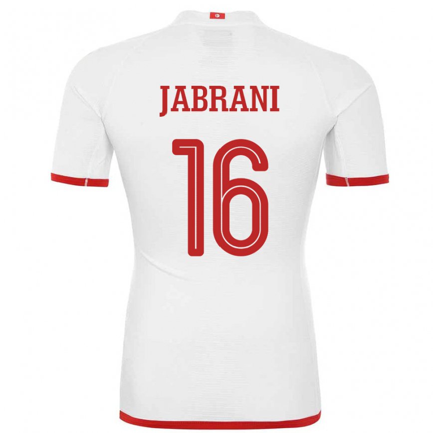 Niño Camiseta Túnez Soulaima Jabrani #16 Blanco 2ª Equipación 22-24 México