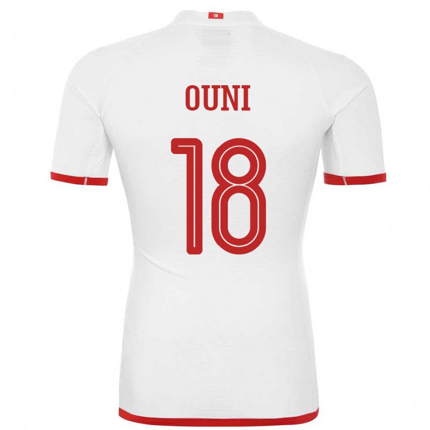 Niño Camiseta Túnez Samia Ouni #18 Blanco 2ª Equipación 22-24 México