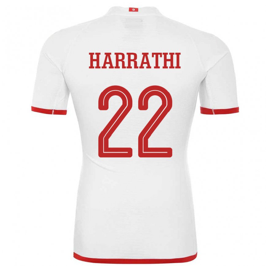 Niño Camiseta Túnez Najla Harrathi #22 Blanco 2ª Equipación 22-24 México