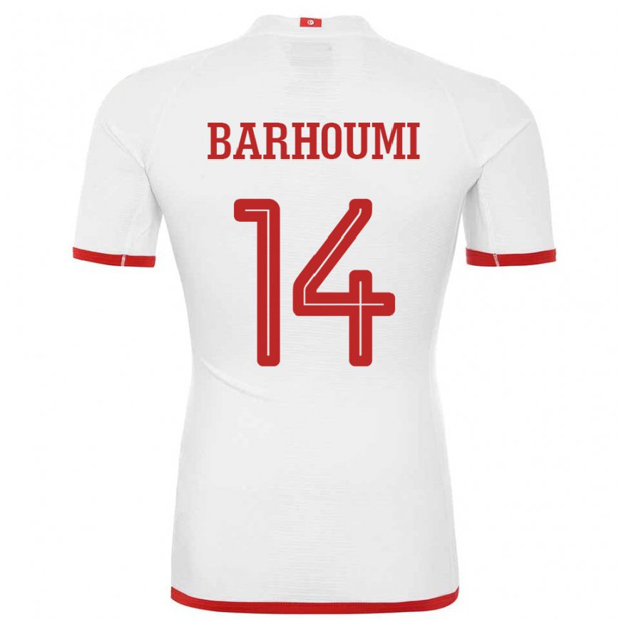 Niño Camiseta Túnez Salah Barhoumi #14 Blanco 2ª Equipación 22-24 México