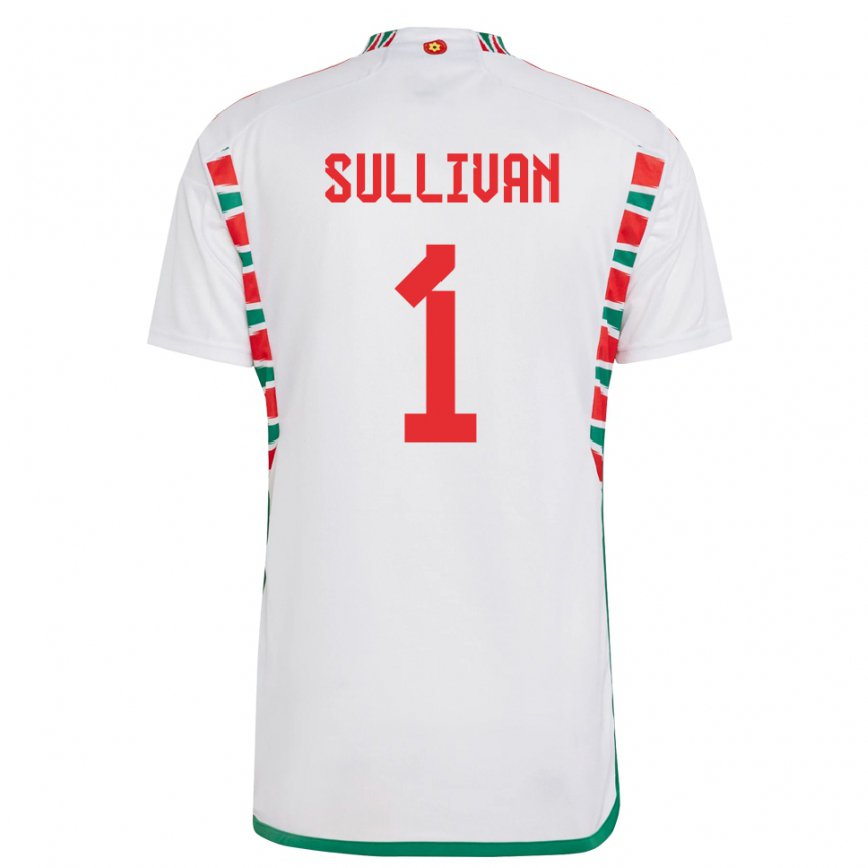 Niño Camiseta Gales Laura O Sullivan #1 Blanco 2ª Equipación 22-24 México