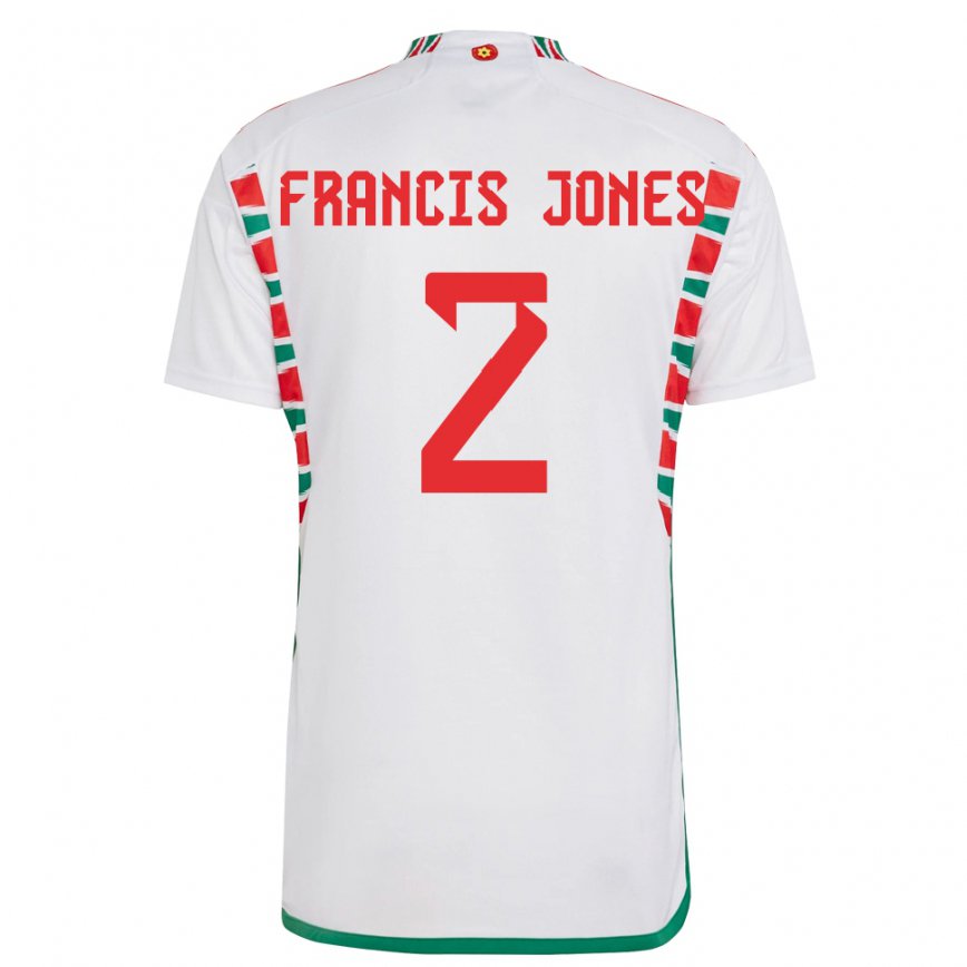 Niño Camiseta Gales Maria Francis Jones #2 Blanco 2ª Equipación 22-24 México