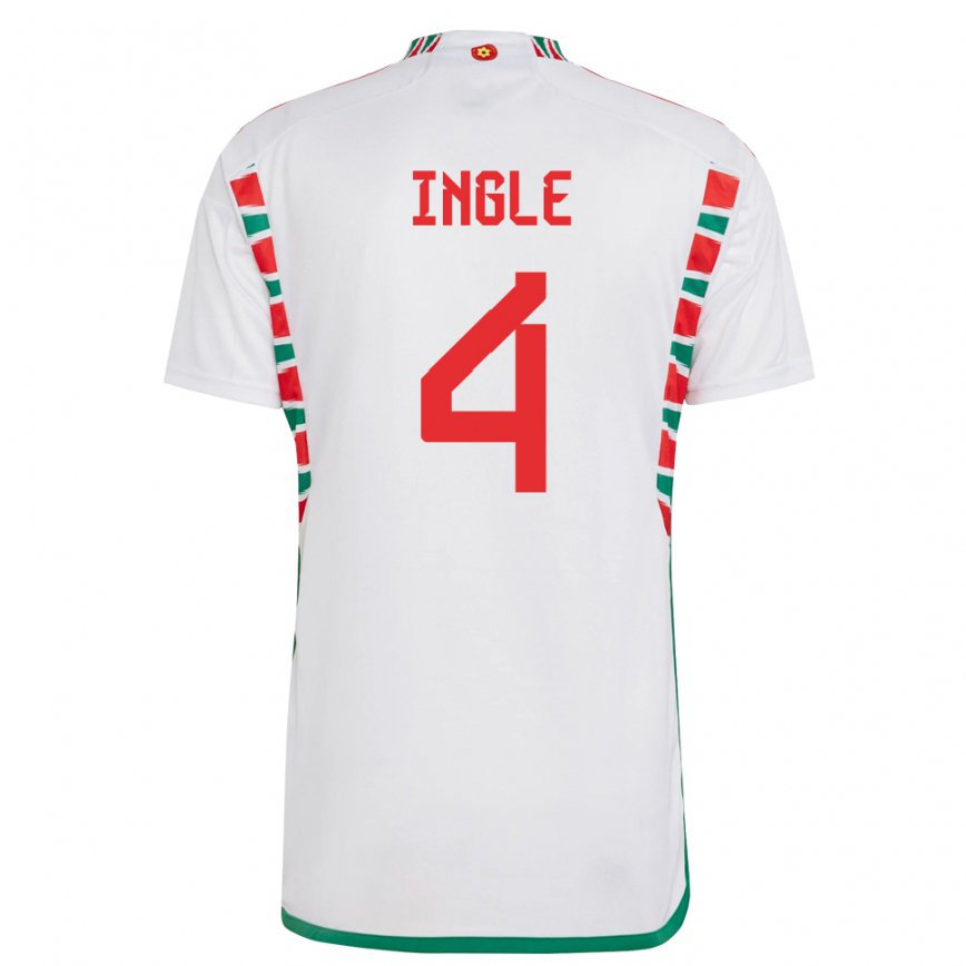 Niño Camiseta Gales Sophie Ingle #4 Blanco 2ª Equipación 22-24 México