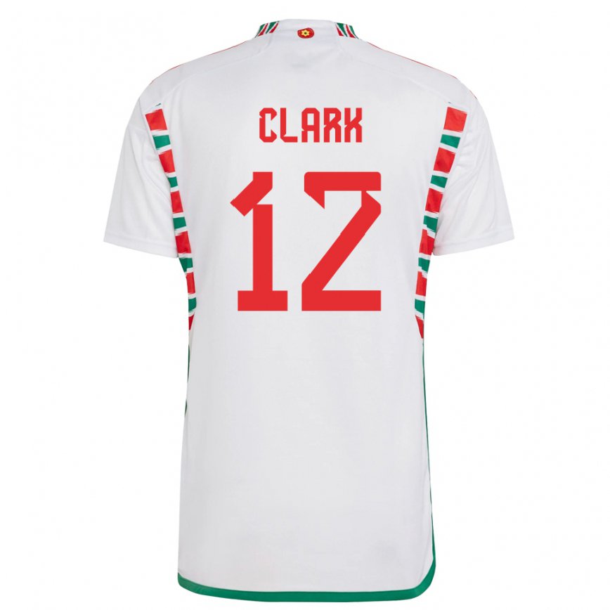 Niño Camiseta Gales Olivia Clark #12 Blanco 2ª Equipación 22-24 México