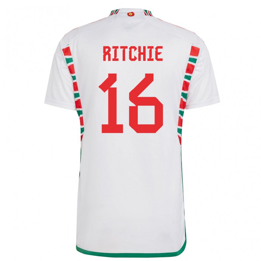 Niño Camiseta Gales Amelia Ritchie #16 Blanco 2ª Equipación 22-24 México