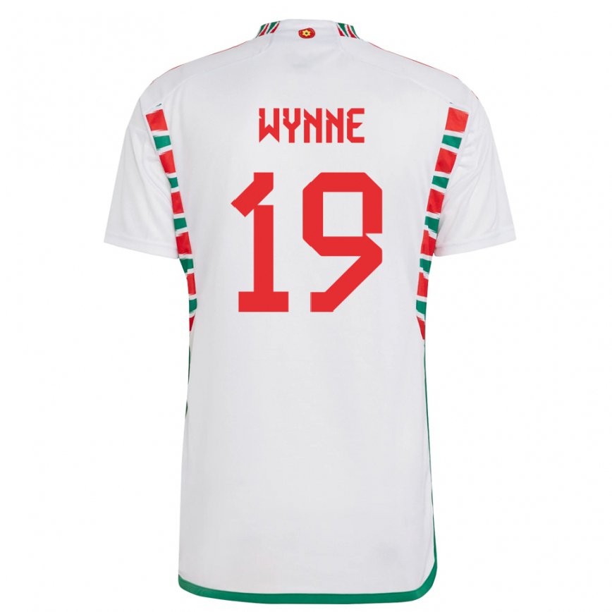 Niño Camiseta Gales Megan Wynne #19 Blanco 2ª Equipación 22-24 México