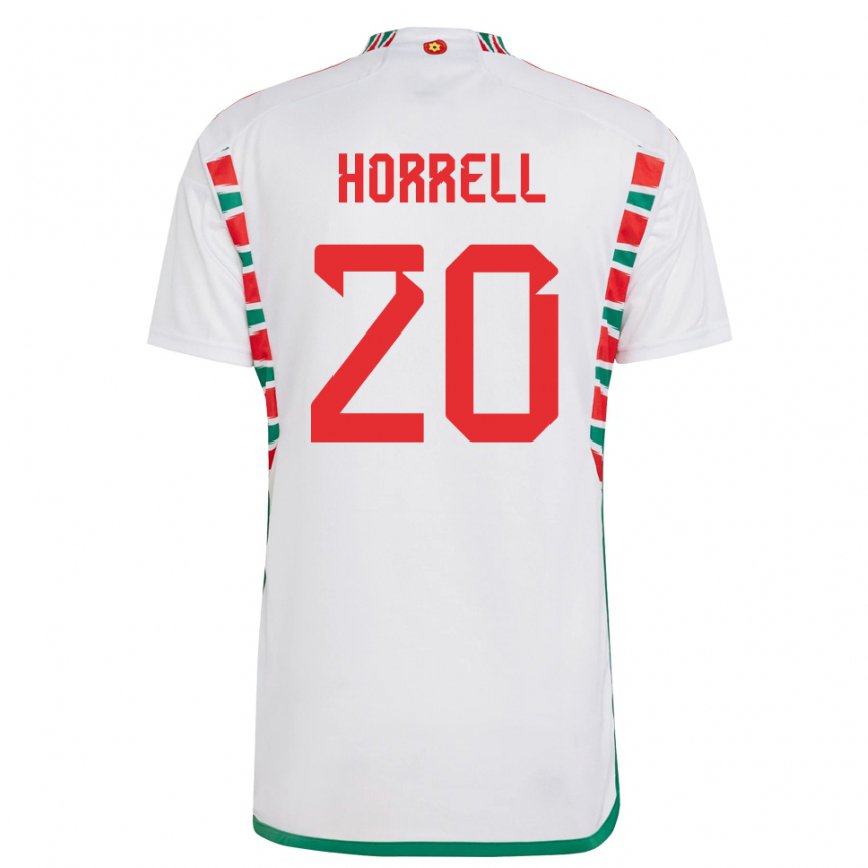 Niño Camiseta Gales Grace Horrell #20 Blanco 2ª Equipación 22-24 México