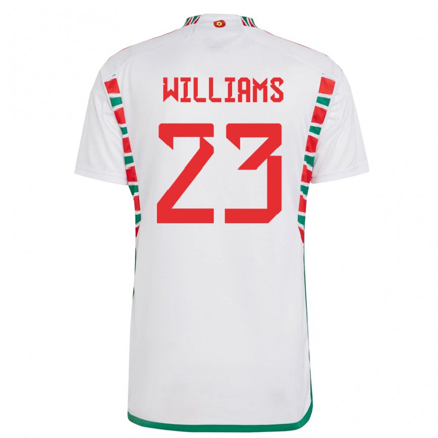 Niño Camiseta Gales Chloe Williams #23 Blanco 2ª Equipación 22-24 México