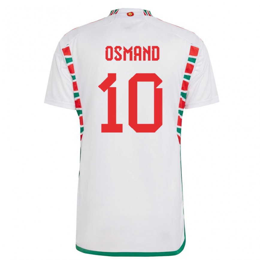 Niño Camiseta Gales Callum Osmand #10 Blanco 2ª Equipación 22-24 México