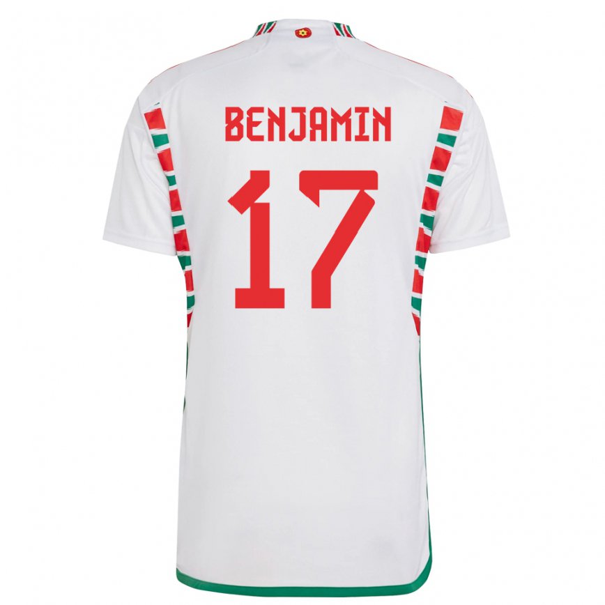 Niño Camiseta Gales Omari Benjamin #17 Blanco 2ª Equipación 22-24 México