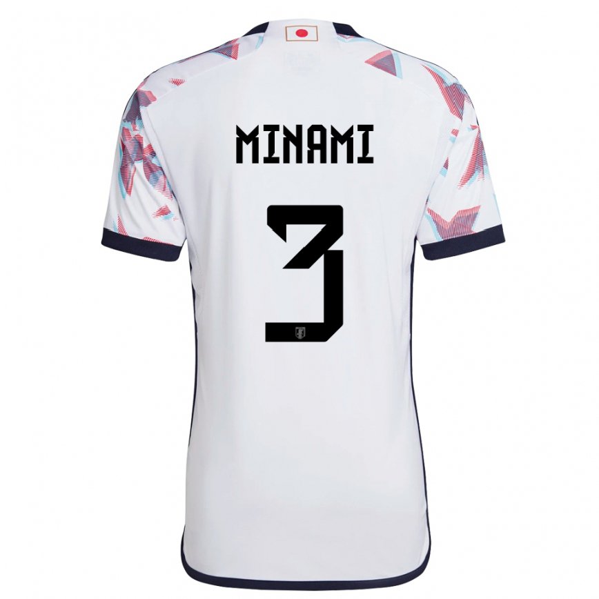 Niño Camiseta Japón Moeka Minami #3 Blanco 2ª Equipación 22-24 México