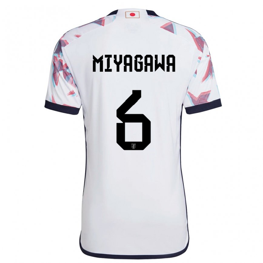 Niño Camiseta Japón Asato Miyagawa #6 Blanco 2ª Equipación 22-24 México