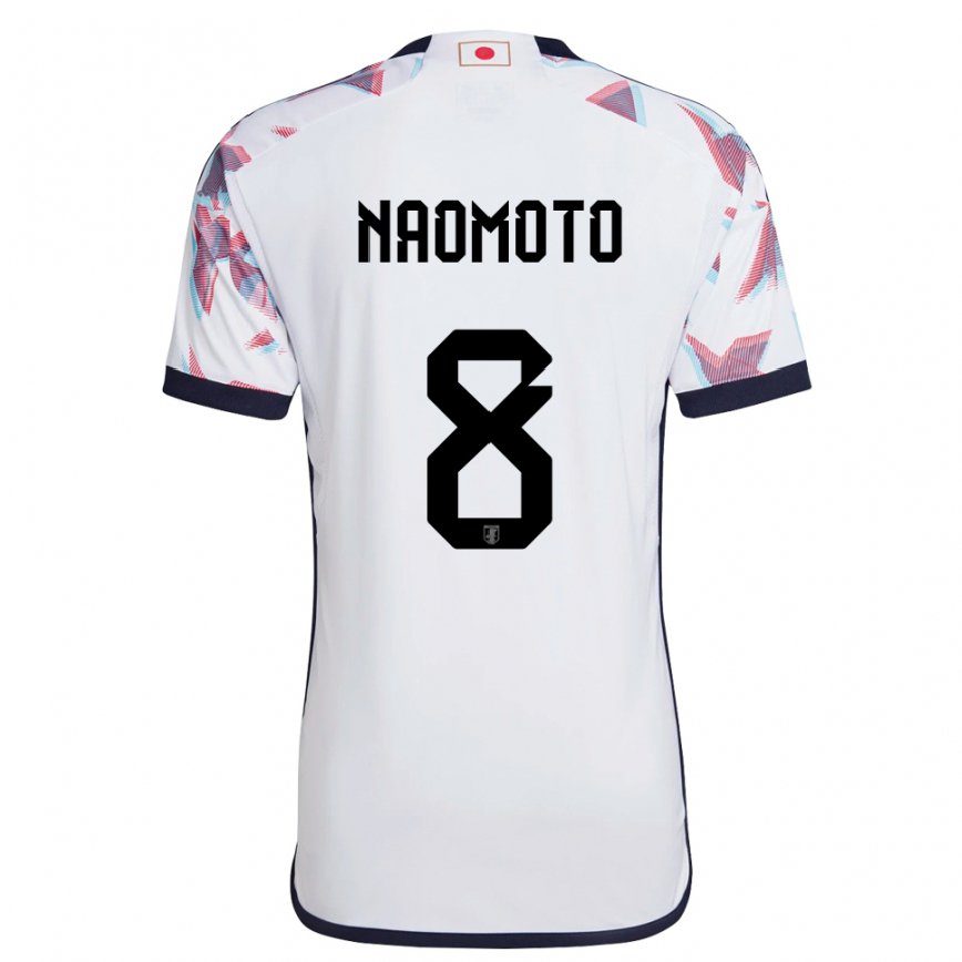 Niño Camiseta Japón Hikaru Naomoto #8 Blanco 2ª Equipación 22-24 México