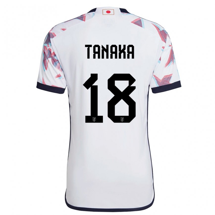 Niño Camiseta Japón Momoko Tanaka #18 Blanco 2ª Equipación 22-24 México