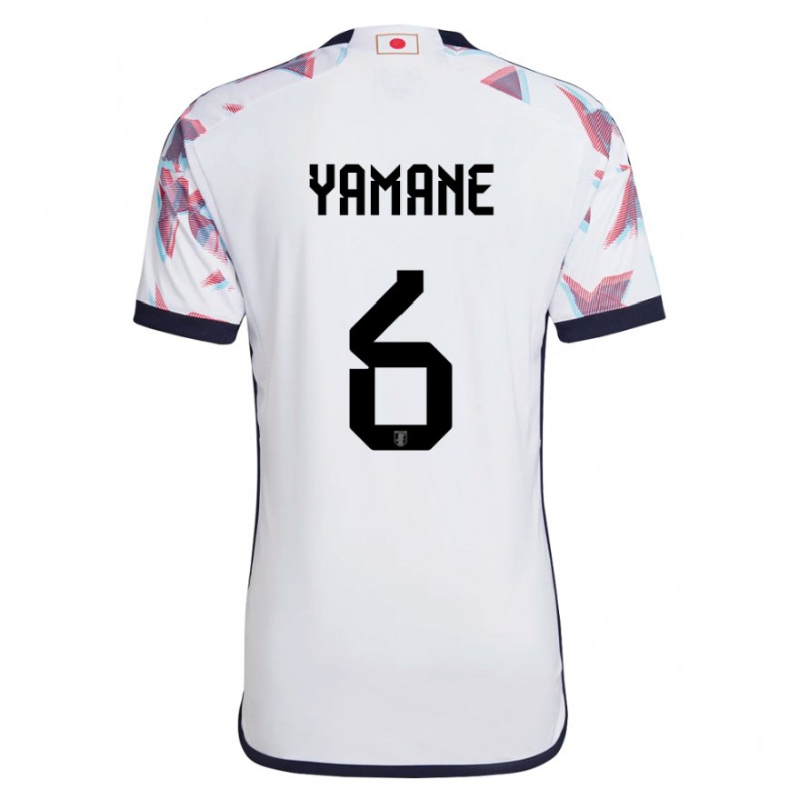 Niño Camiseta Japón Riku Yamane #6 Blanco 2ª Equipación 22-24 México