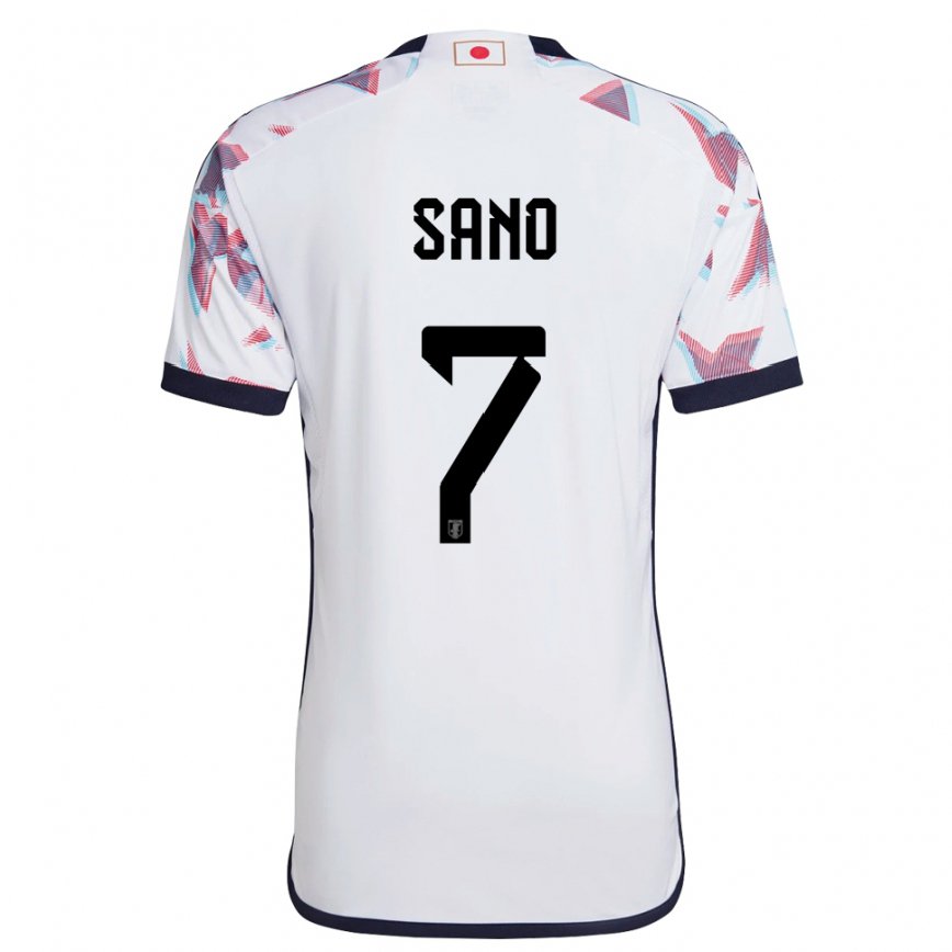 Niño Camiseta Japón Kodai Sano #7 Blanco 2ª Equipación 22-24 México