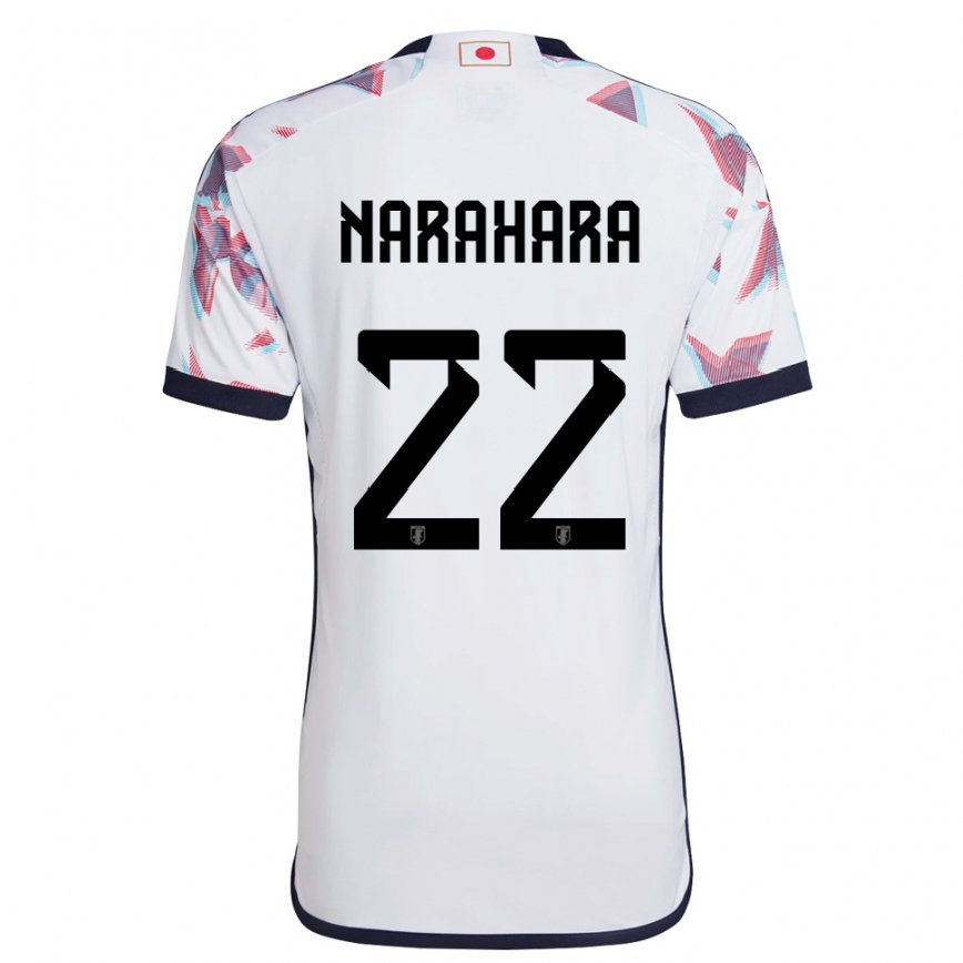 Niño Camiseta Japón Yoshiki Narahara #22 Blanco 2ª Equipación 22-24 México