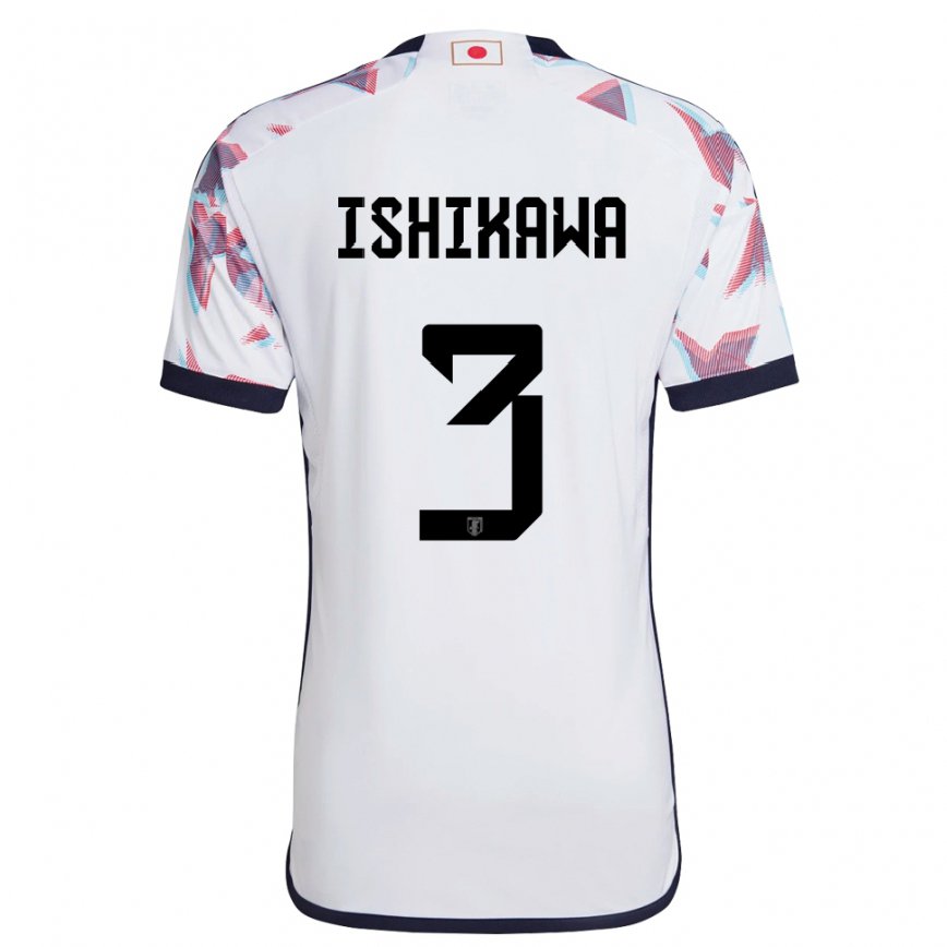 Niño Camiseta Japón Seita Ishikawa #3 Blanco 2ª Equipación 22-24 México